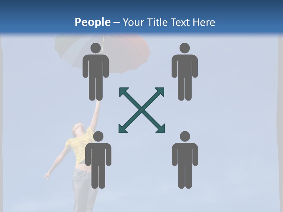 Outdoors High Umbrella PowerPoint Template