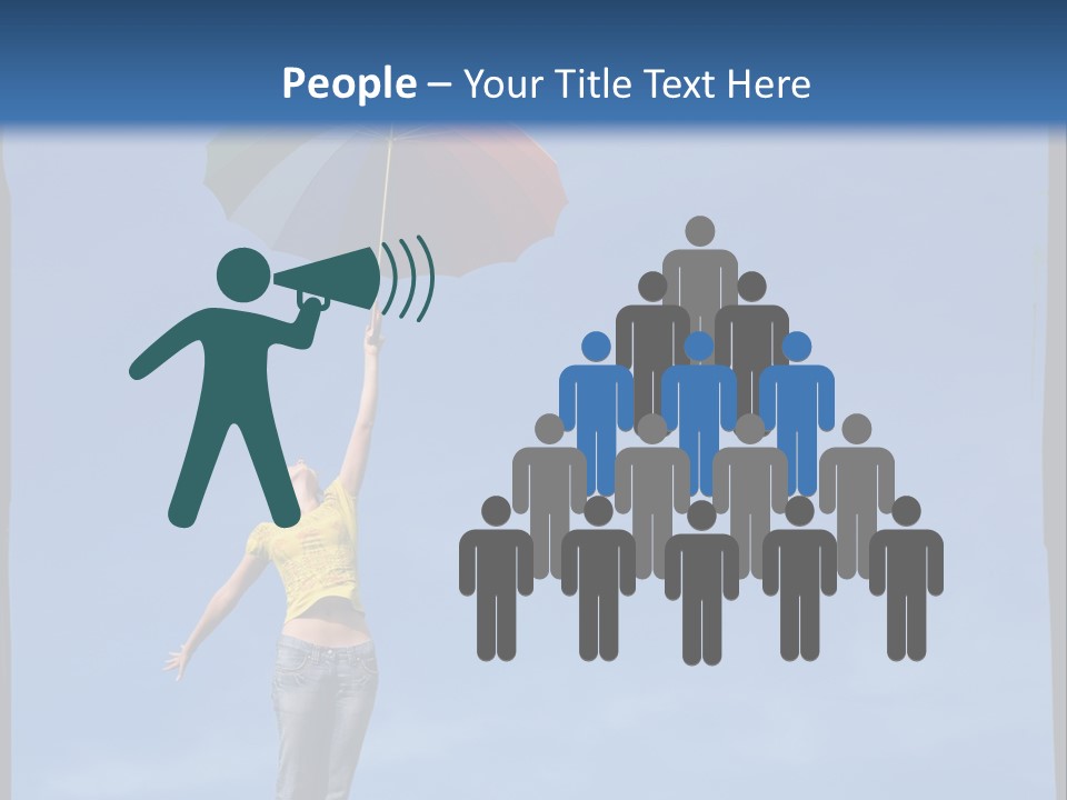 Outdoors High Umbrella PowerPoint Template