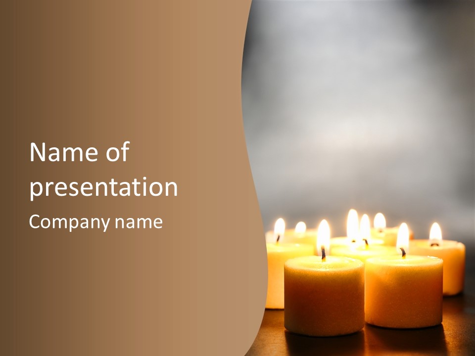 Burning Harmony Ambiance PowerPoint Template