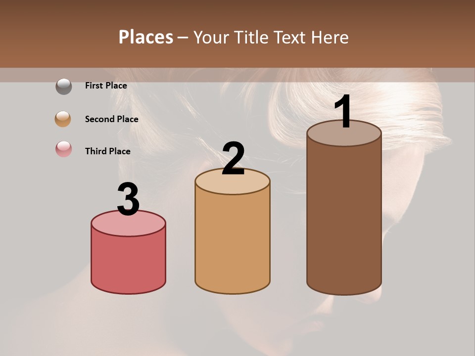 Blonde Hairstyle Beauty PowerPoint Template