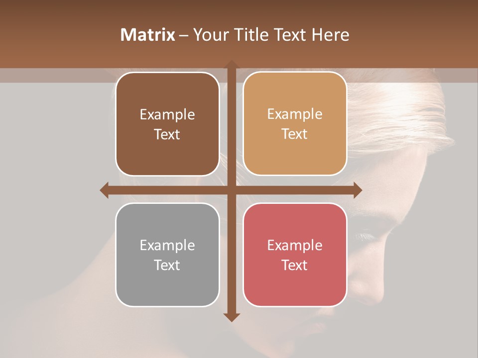 Blonde Hairstyle Beauty PowerPoint Template