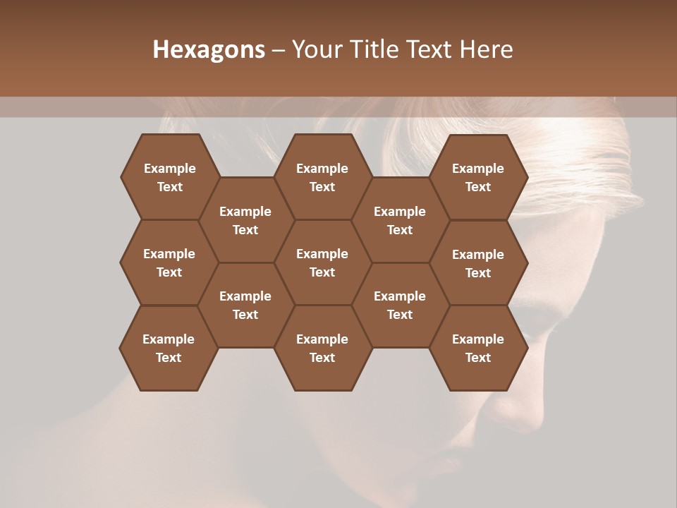 Blonde Hairstyle Beauty PowerPoint Template