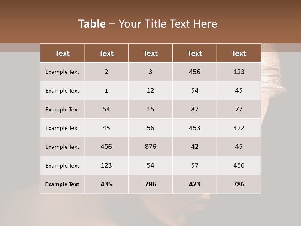 Blonde Hairstyle Beauty PowerPoint Template