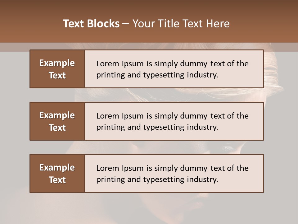 Blonde Hairstyle Beauty PowerPoint Template