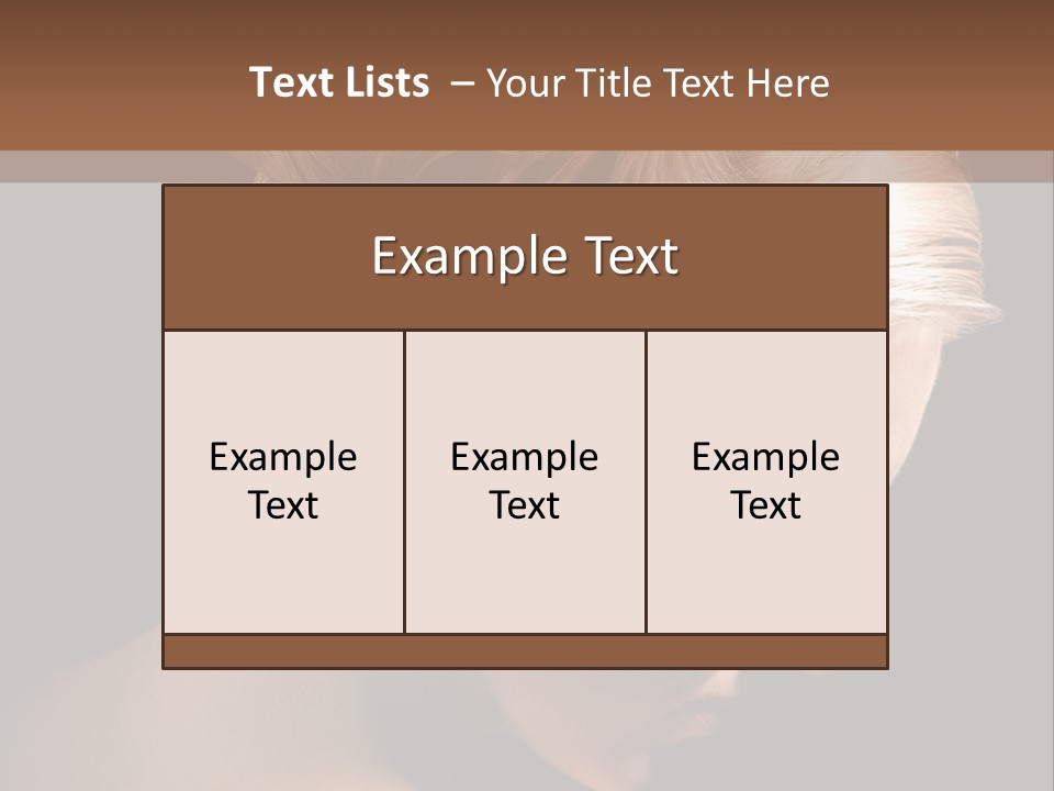 Blonde Hairstyle Beauty PowerPoint Template