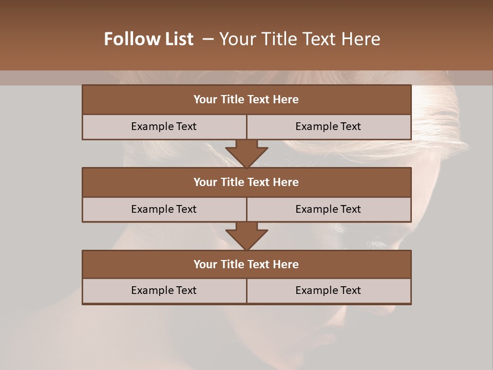 Blonde Hairstyle Beauty PowerPoint Template