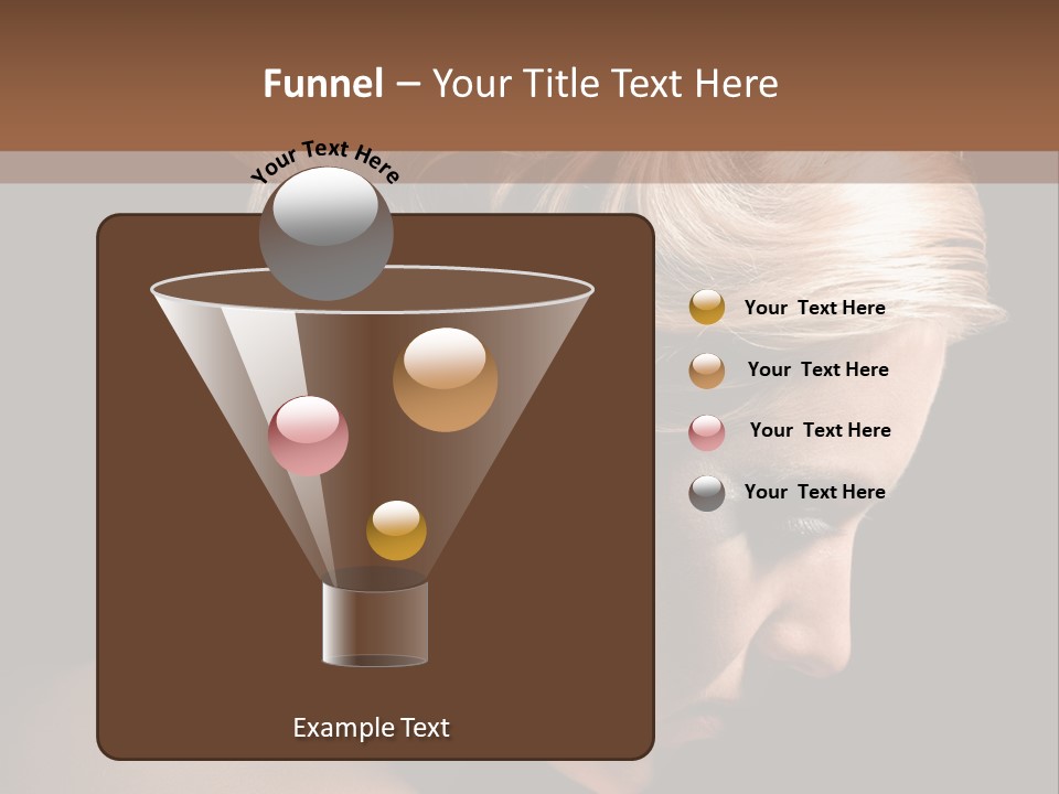 Blonde Hairstyle Beauty PowerPoint Template