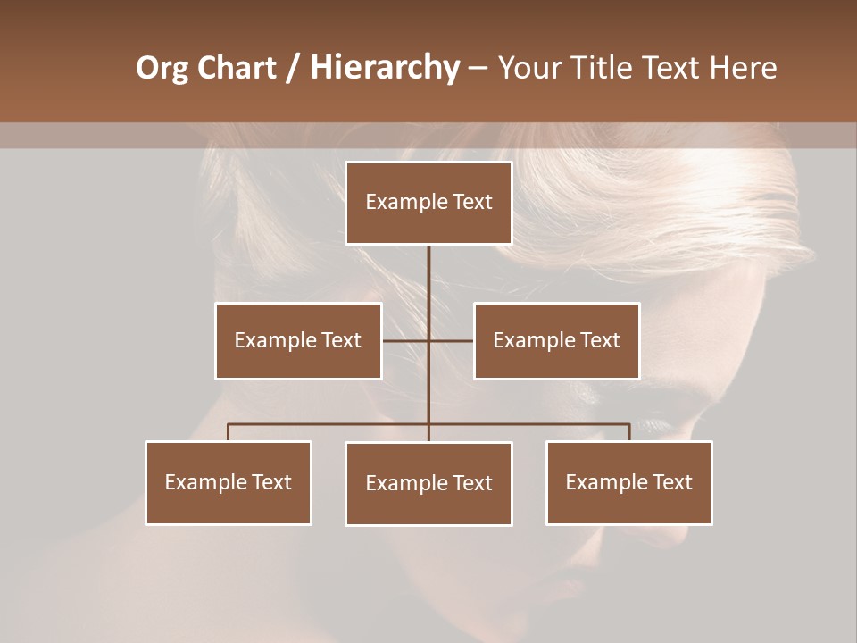 Blonde Hairstyle Beauty PowerPoint Template