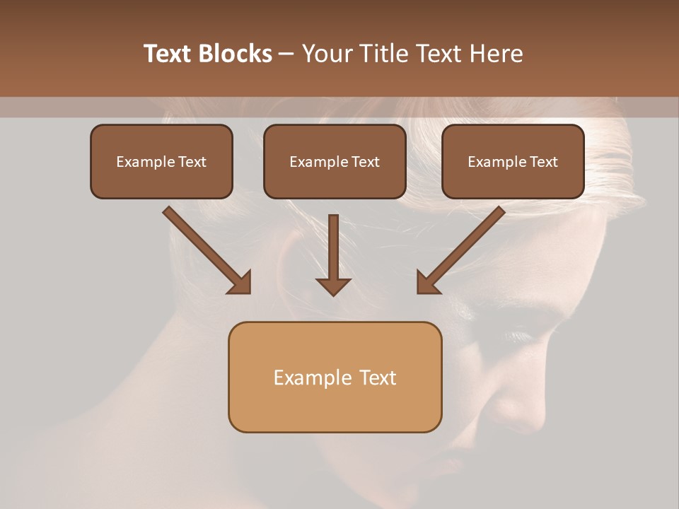 Blonde Hairstyle Beauty PowerPoint Template