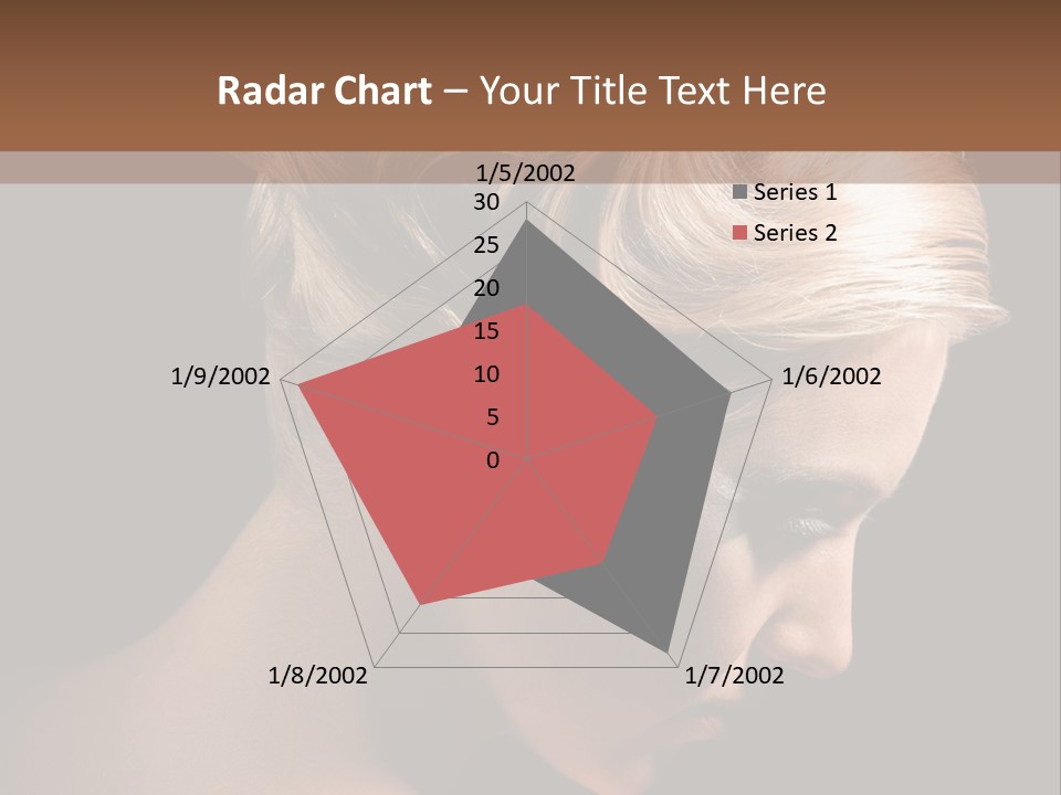 Blonde Hairstyle Beauty PowerPoint Template