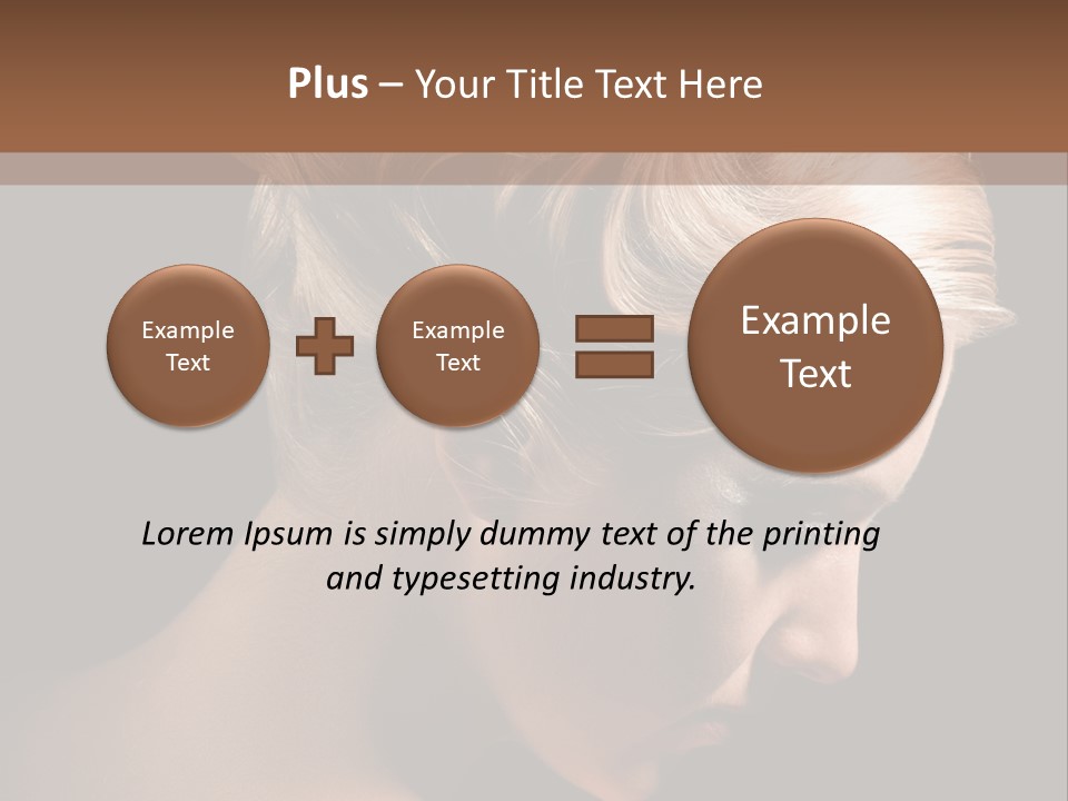 Blonde Hairstyle Beauty PowerPoint Template