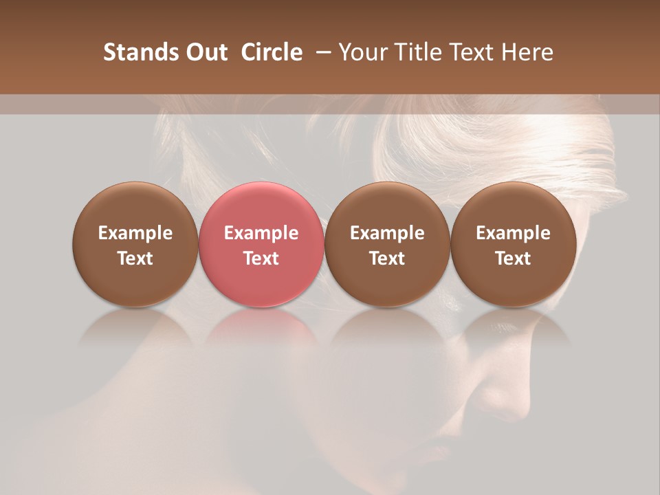 Blonde Hairstyle Beauty PowerPoint Template