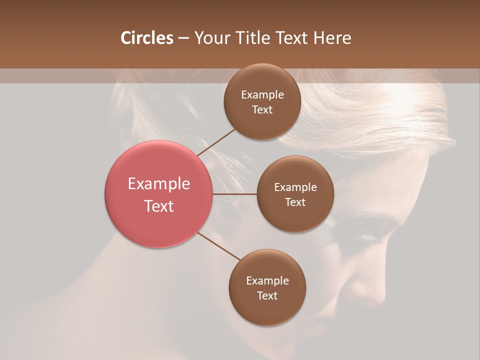 Blonde Hairstyle Beauty PowerPoint Template