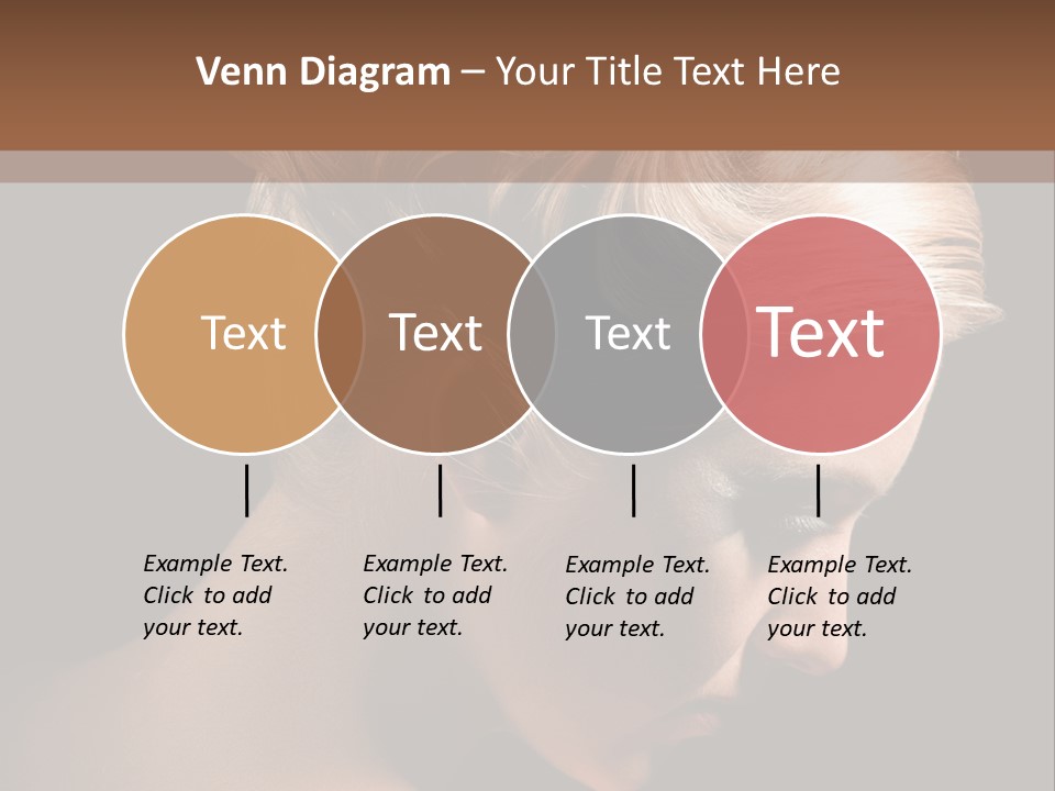 Blonde Hairstyle Beauty PowerPoint Template