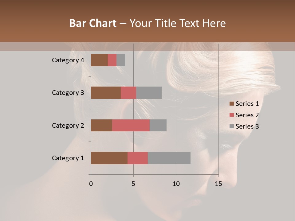 Blonde Hairstyle Beauty PowerPoint Template