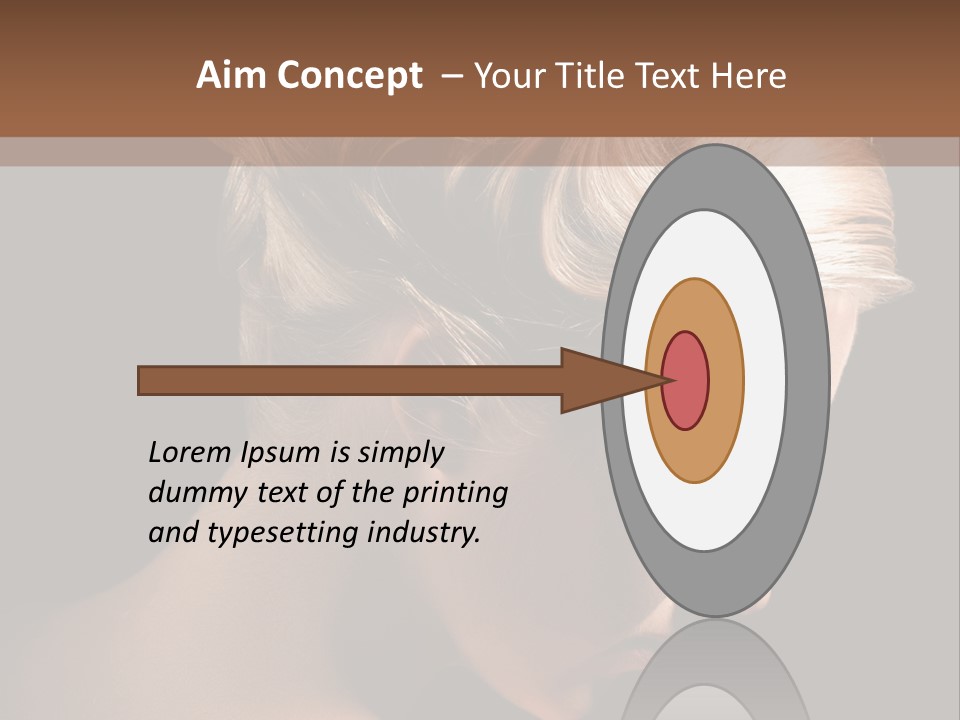 Blonde Hairstyle Beauty PowerPoint Template