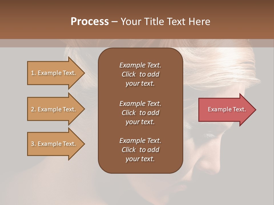 Blonde Hairstyle Beauty PowerPoint Template
