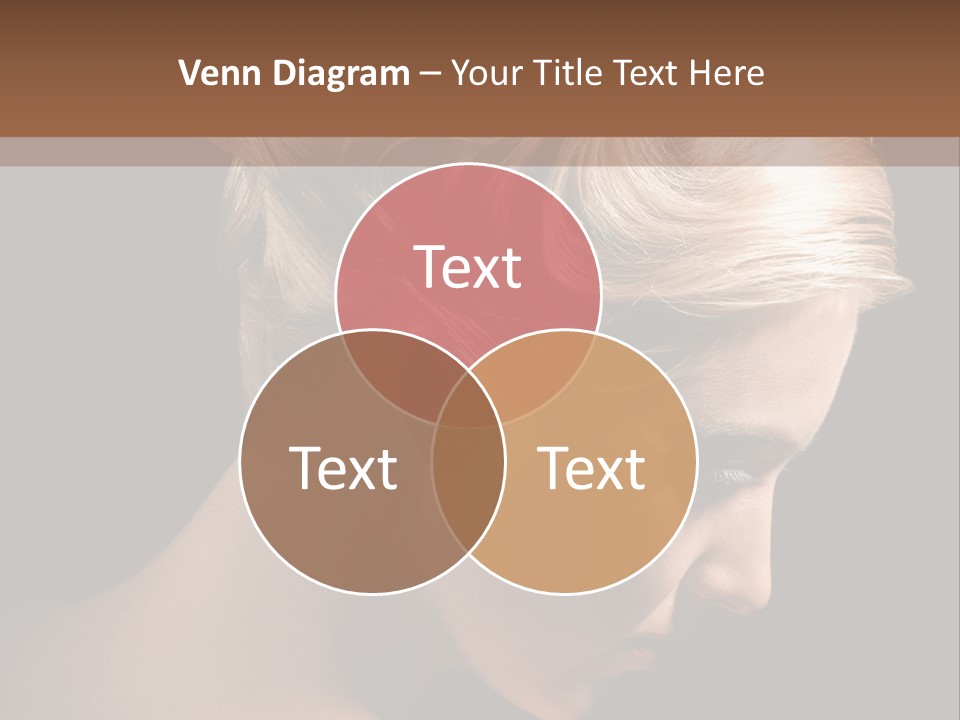 Blonde Hairstyle Beauty PowerPoint Template