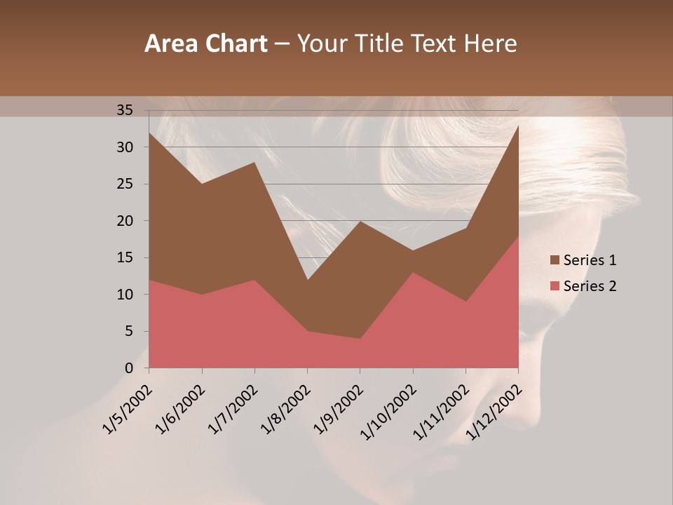 Blonde Hairstyle Beauty PowerPoint Template