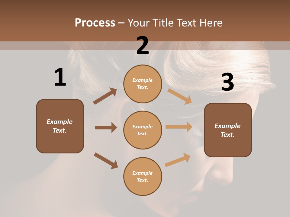 Blonde Hairstyle Beauty PowerPoint Template