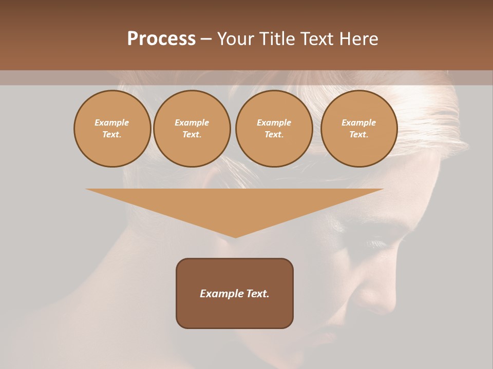 Blonde Hairstyle Beauty PowerPoint Template
