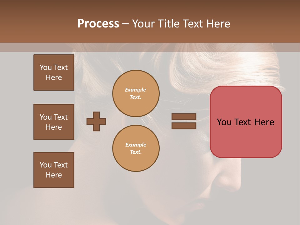Blonde Hairstyle Beauty PowerPoint Template