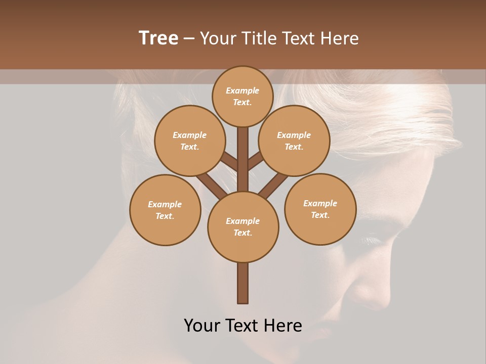 Blonde Hairstyle Beauty PowerPoint Template