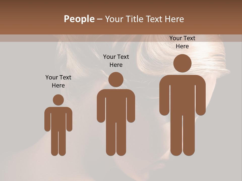 Blonde Hairstyle Beauty PowerPoint Template