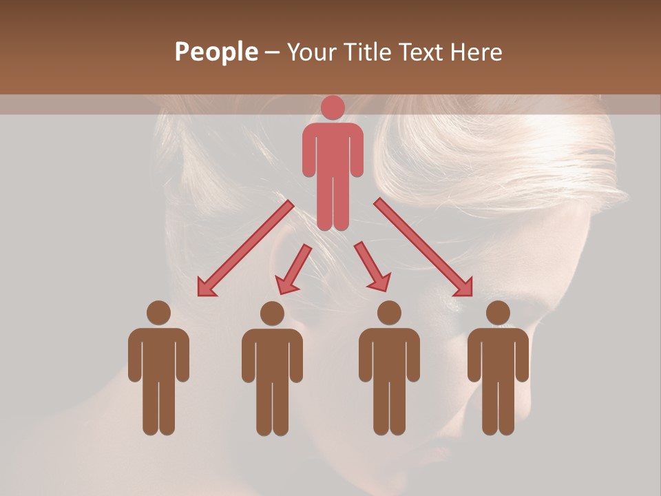 Blonde Hairstyle Beauty PowerPoint Template