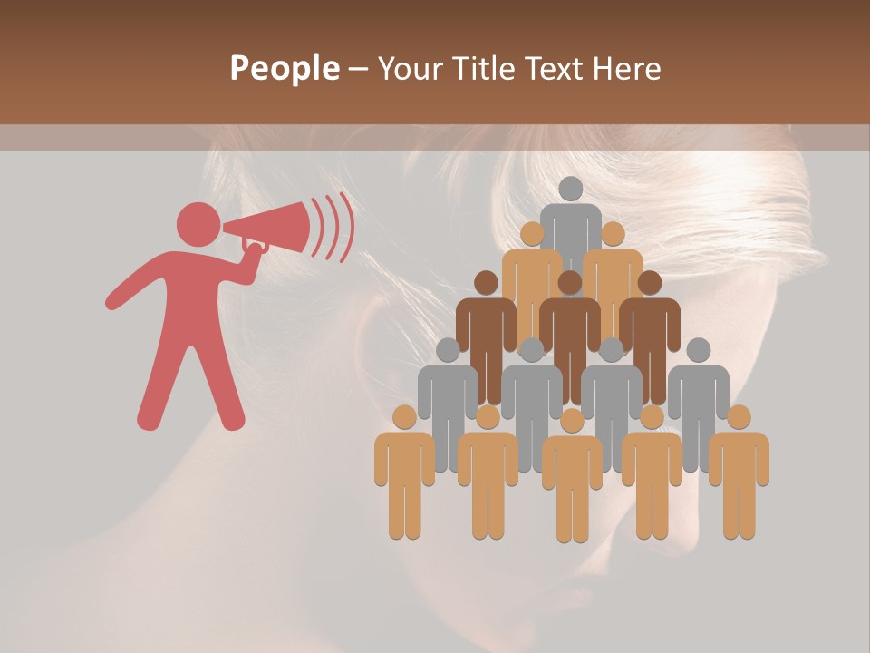 Blonde Hairstyle Beauty PowerPoint Template