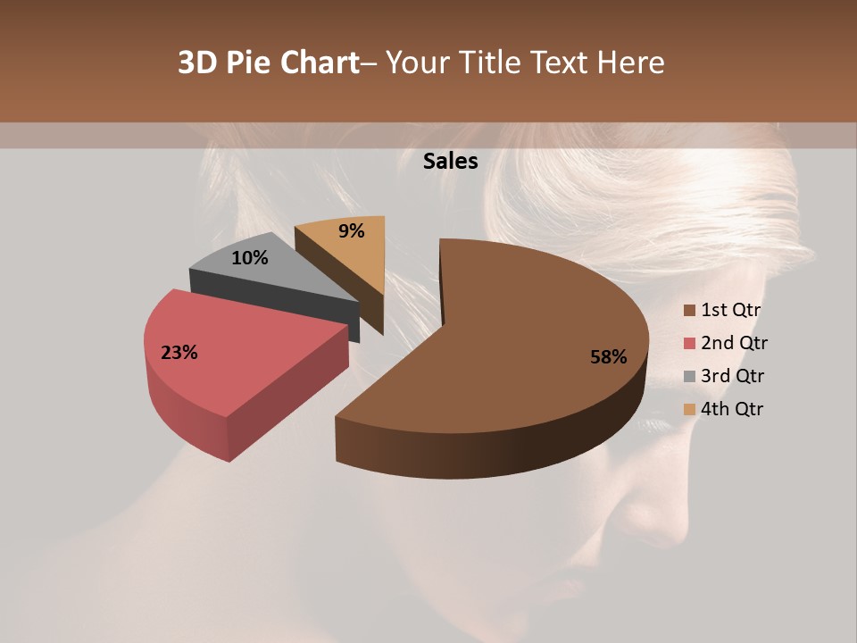 Blonde Hairstyle Beauty PowerPoint Template