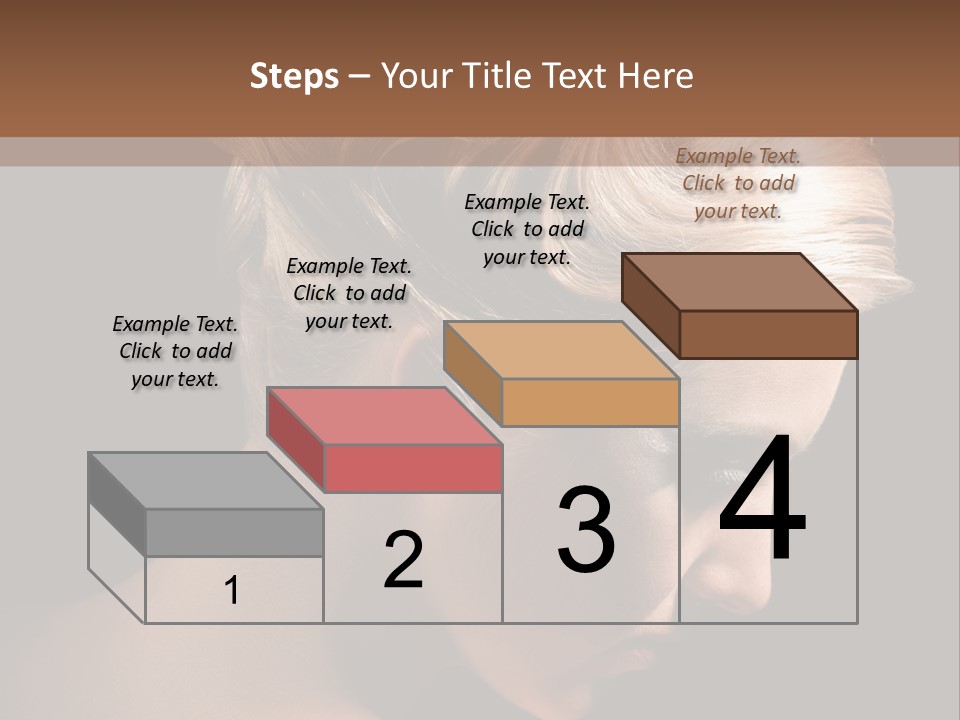 Blonde Hairstyle Beauty PowerPoint Template