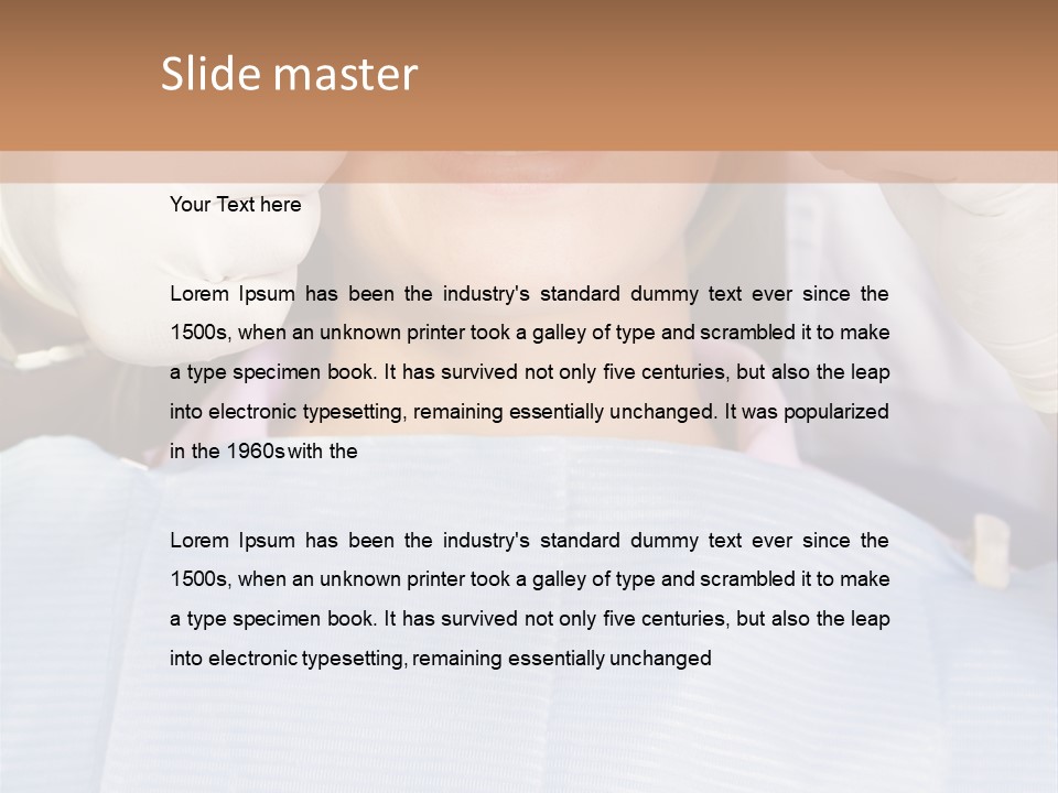 Adults Dentistry Mirror PowerPoint Template