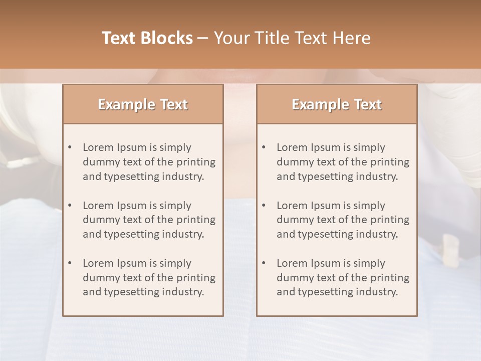 Adults Dentistry Mirror PowerPoint Template