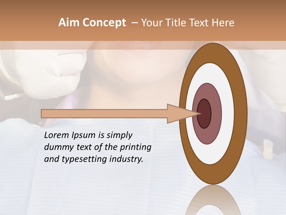 Adults Dentistry Mirror PowerPoint Template