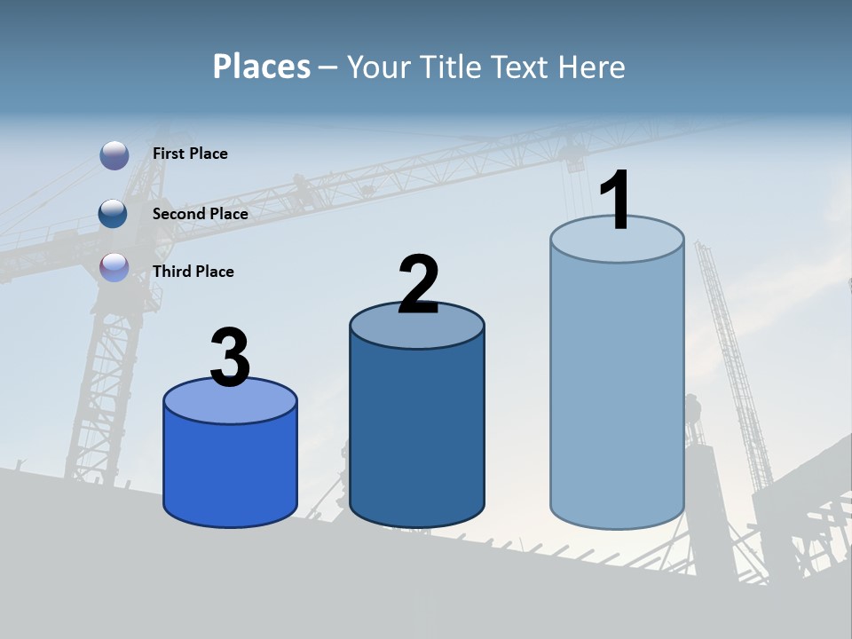 Site Real Crane PowerPoint Template
