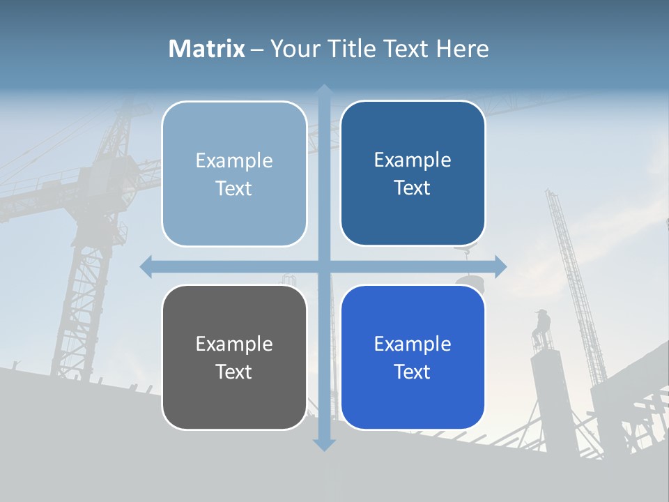 Site Real Crane PowerPoint Template