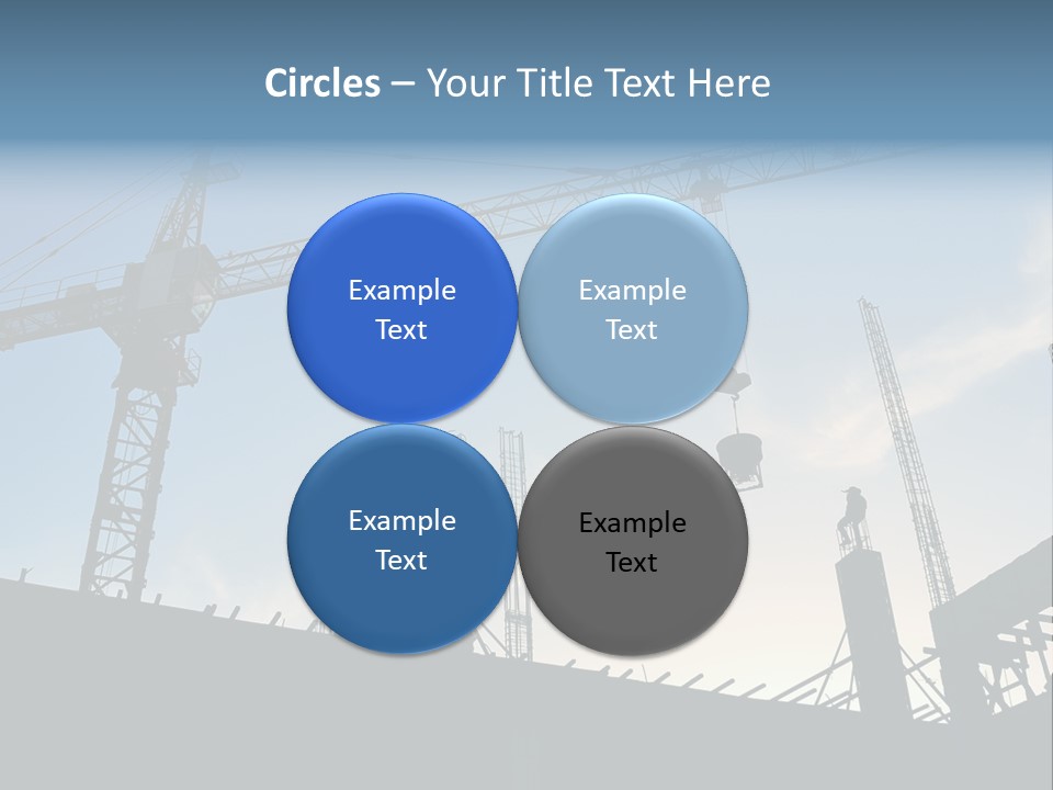 Site Real Crane PowerPoint Template