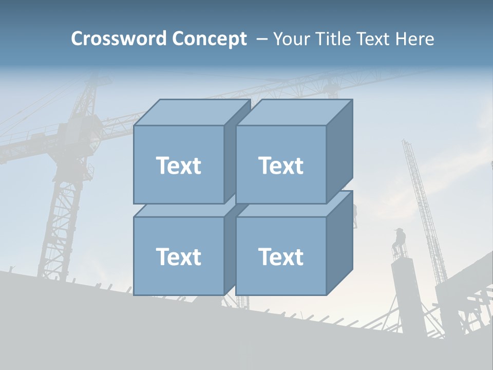 Site Real Crane PowerPoint Template