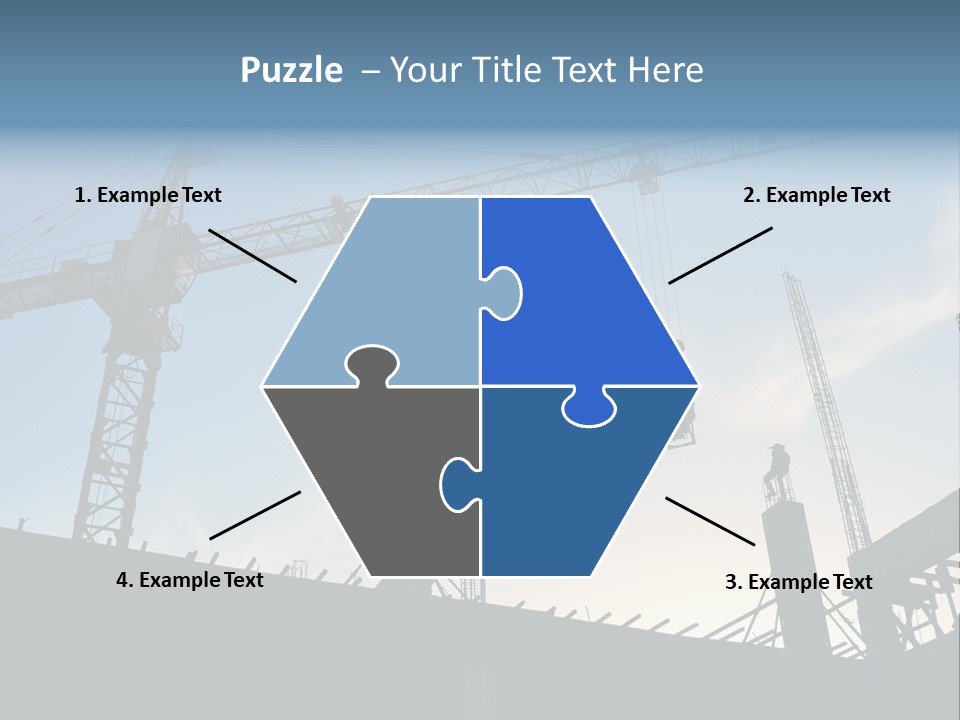 Site Real Crane PowerPoint Template