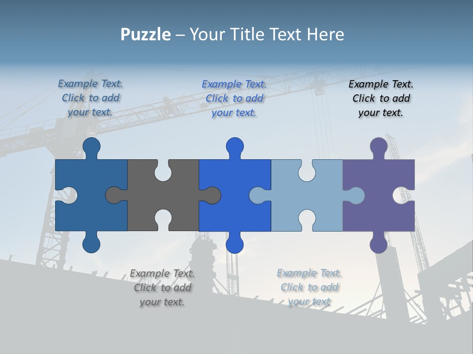 Site Real Crane PowerPoint Template