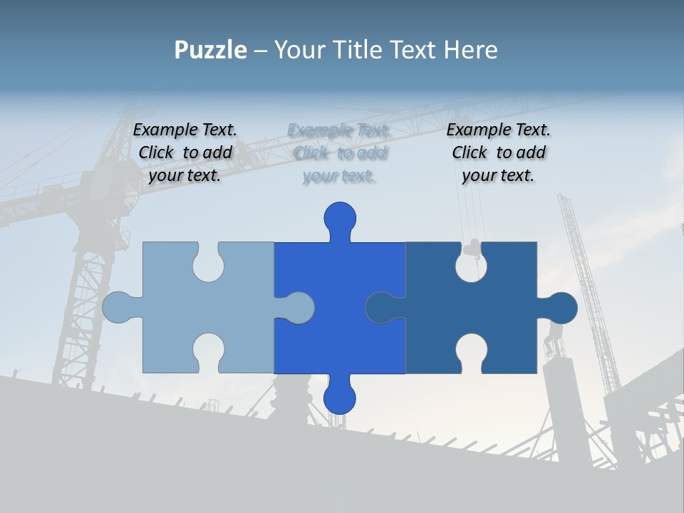 Site Real Crane PowerPoint Template