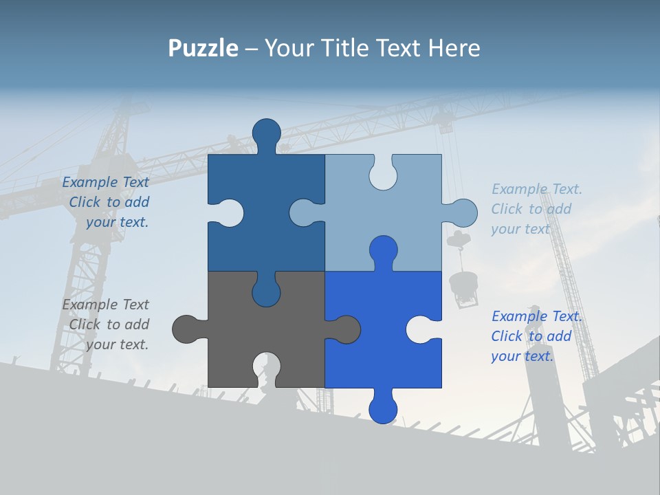 Site Real Crane PowerPoint Template