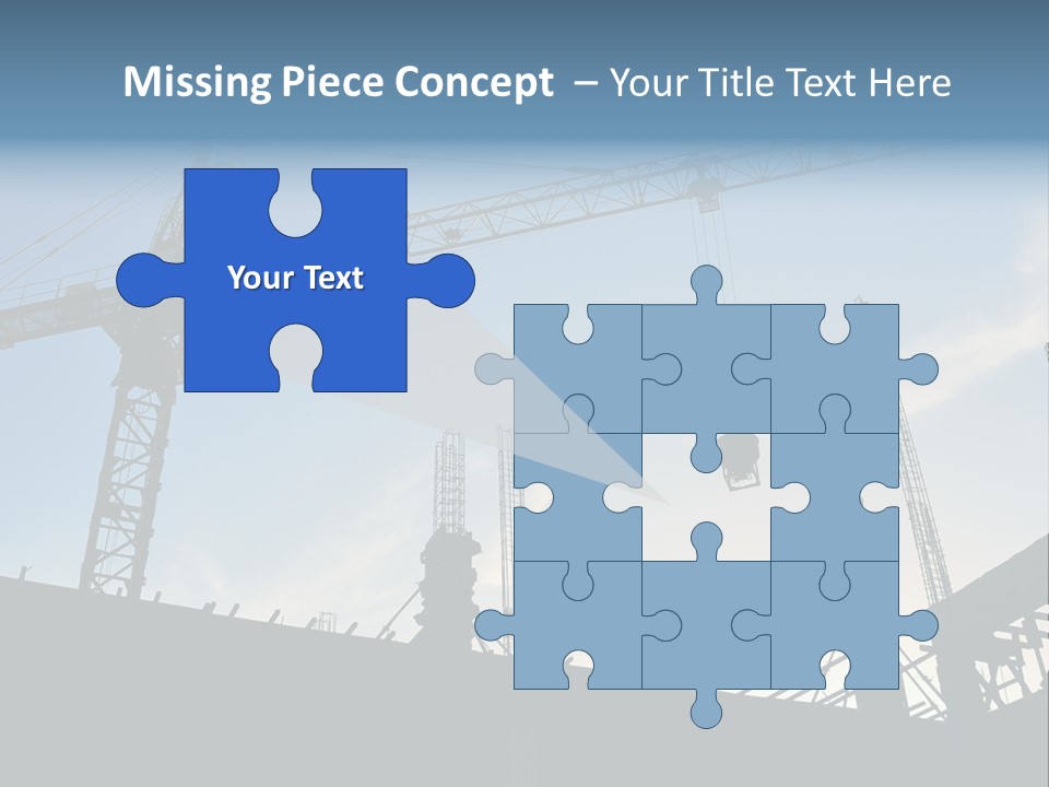 Site Real Crane PowerPoint Template