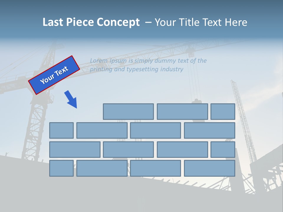 Site Real Crane PowerPoint Template