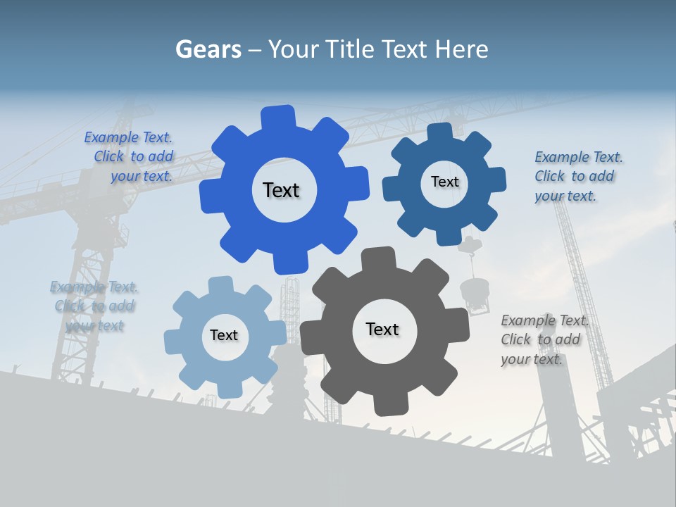 Site Real Crane PowerPoint Template