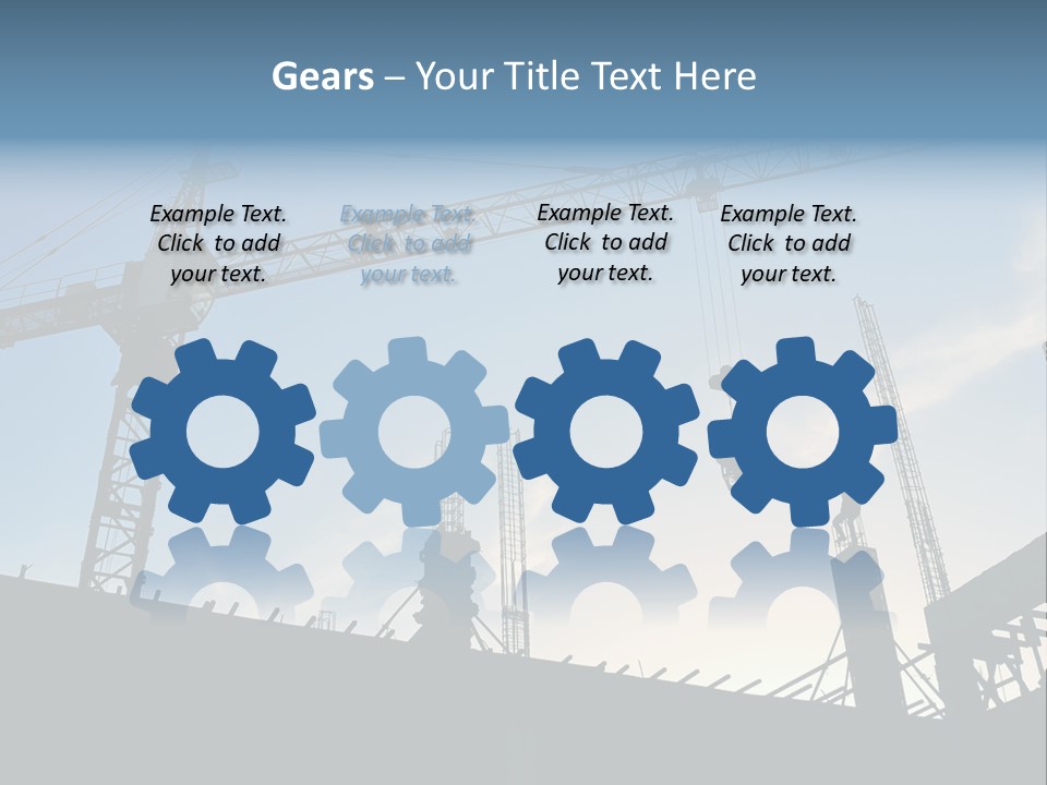 Site Real Crane PowerPoint Template