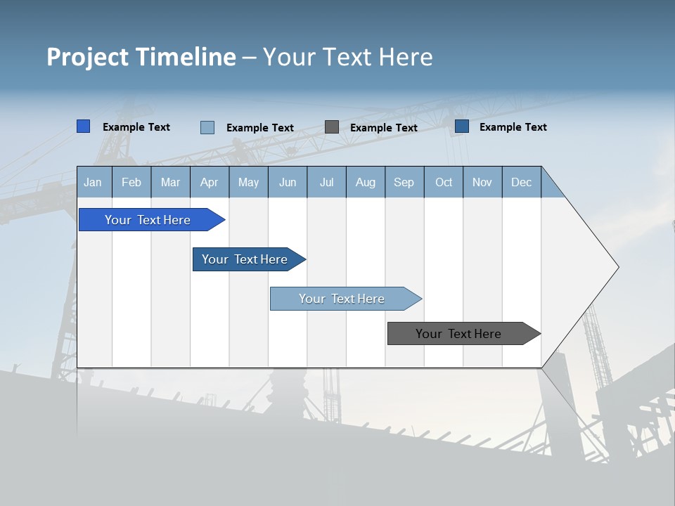 Site Real Crane PowerPoint Template