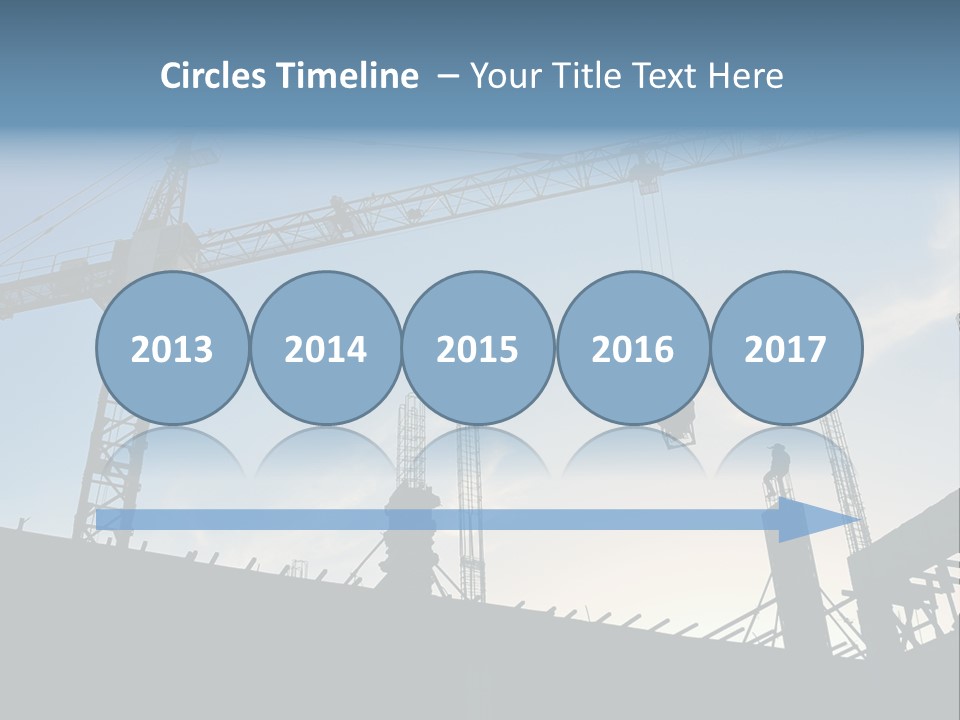 Site Real Crane PowerPoint Template