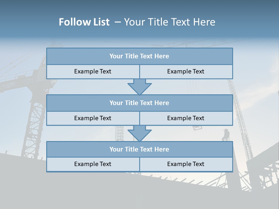 Site Real Crane PowerPoint Template